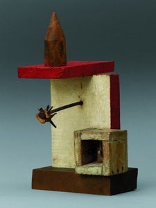 Joan Mir. Objeto, 1931
(Object). Madera pintada, acero, cuerda, hueso y una cuenta, 40 x 29,8 x 21,9 cm. The Museum of Modern Art, Nueva York
