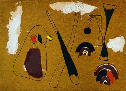 Joan Mir. Pintura, 1936 (Peinture)
Tcnica mixta sobre masonite. Coleccin Carmen Thyssen-Bornemisza. en depsito en el Museo Thyssen-Bornemisza, Madrid