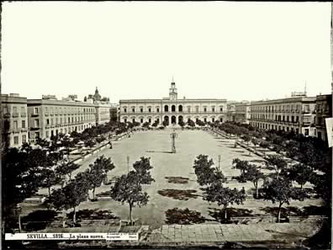 J. Laurent, La plaza nueva, hacia 1876