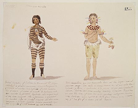 Habitantes de las riberas del río Napo 
