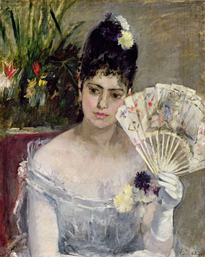 Berthe Morisot
En el baile, 1875
At the ball
(Au bal)
Óleo sobre lienzo. 62 x 52 cm
Musée Marmottan Monet, París