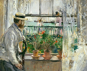 Berthe Morisot
Eugène Manet en la isla de Wight,
1875
Eugène Manet on the Isle of Wight
(Eugène Manet à l'île de Wight)
Óleo sobre lienzo. 38 x 46 cm
Musée Marmottan Monet, París