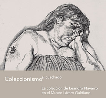 Imagen de la exposición. Woman with arm tatoo de Lucian Freud 
