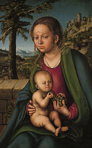 La virgen con el nio, c. 1509-1510. Lucas Cranach, El viejo