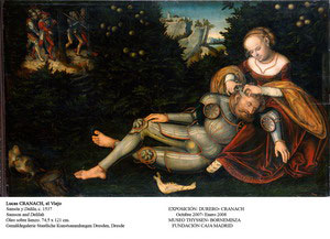 Sansn y Dalila, c. 1537. Lucas Cranach, El viejo