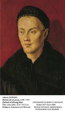 Retrato de un joven, c. 1500-1510, Alberto Durero